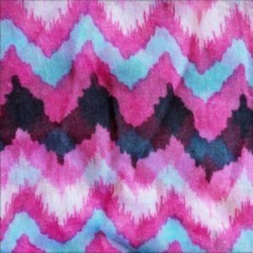 Patterned Bohemian sheer Infinity Scarf Purple Black Teal 21 x 31in